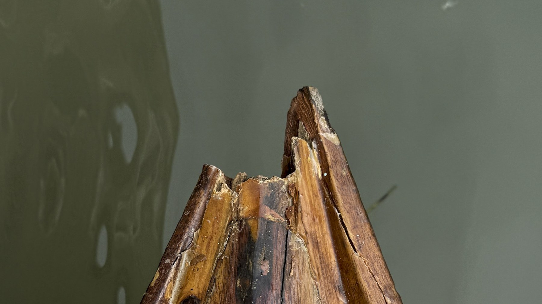 La Civetta · prow damage close-up