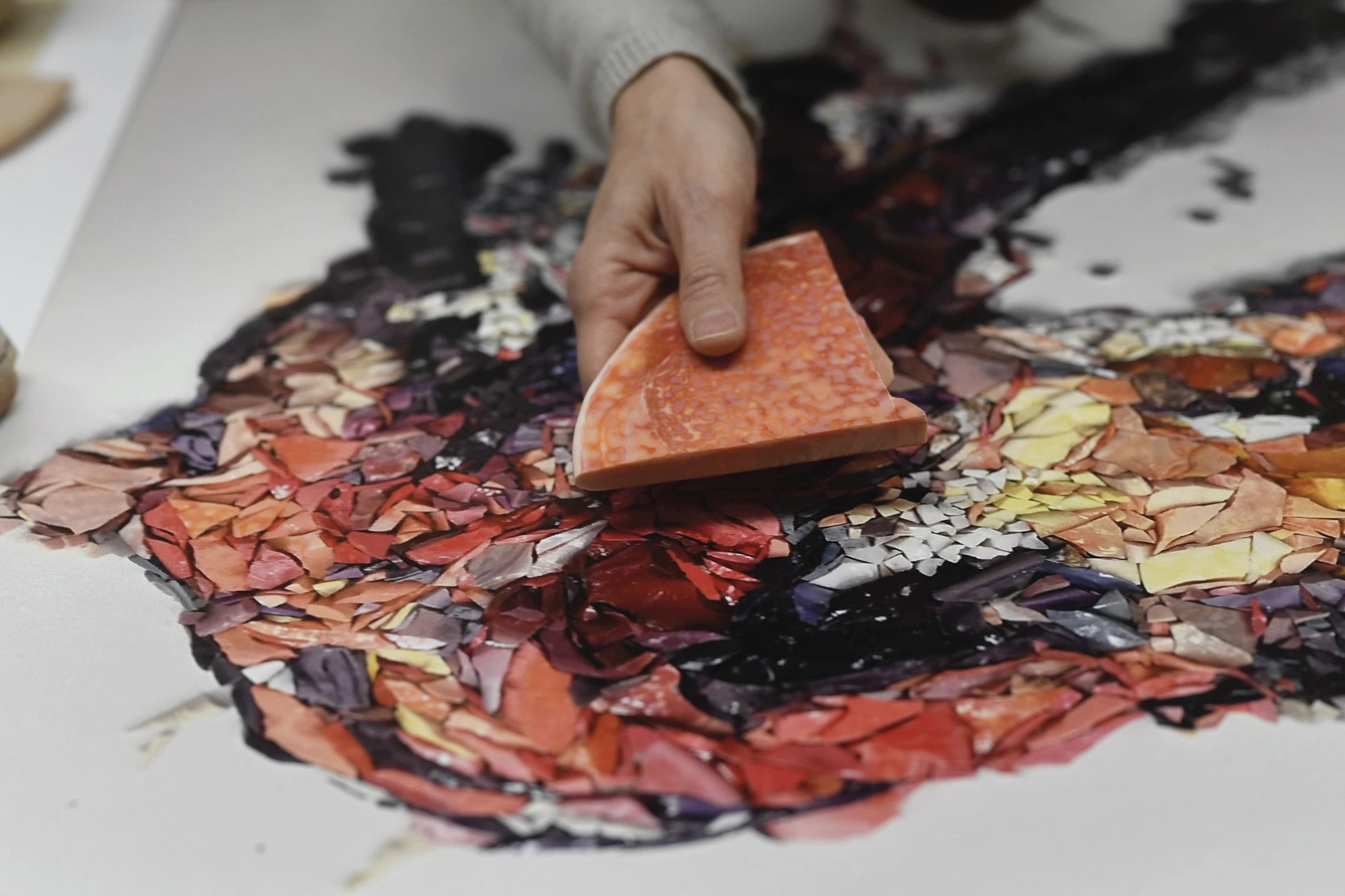 The Fox · placing the tesserae